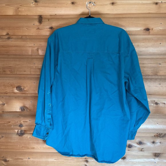 Field Gear Vintage Casual Button Down, Large, Teal - Picture 7 of 7